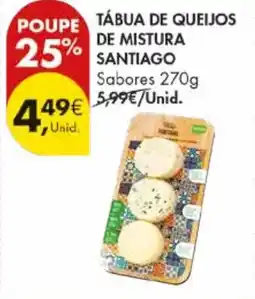 Pingo Doce Tábua de queijos de mistura santiago sabores promoção