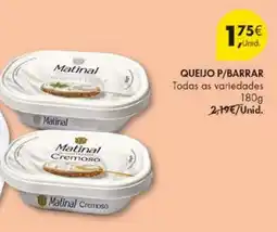 Pingo Doce Queijo p/barrar todas as variedades promoção