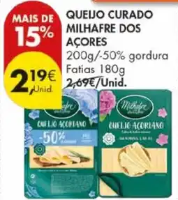 Pingo Doce Queijo curado milhafre dos açores promoção