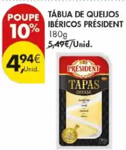 Pingo Doce Tábua de queijos ibéricos président promoção