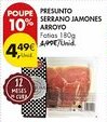 Pingo Doce Presunto serrano jamones arroyo promoção