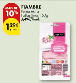 Pingo Doce Fiambre perna extra fatias finas promoção