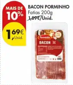 Pingo Doce Bacon porminho fatias promoção