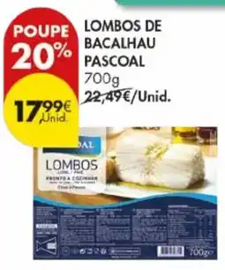 Pingo Doce Lombos de bacalhau pascoal promoção