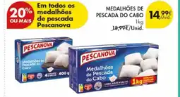 Pingo Doce Medalhões de pescada do cabo promoção