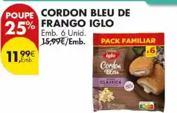 Pingo Doce Classica cordon bleu de frango iglo promoção