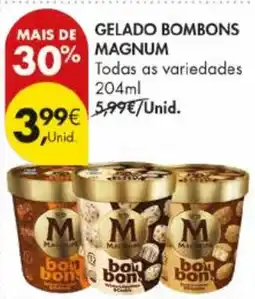 Pingo Doce Gelado bombons magnum promoção
