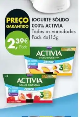 Pingo Doce Iogurte sólido 000% activia promoção