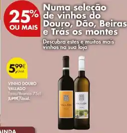 Pingo Doce Vinho douro vallado promoção