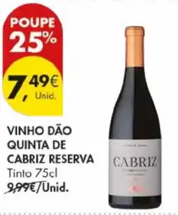 Pingo Doce Vinho dão quinta de cabriz reserva promoção