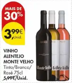 Pingo Doce Vinho alentejo monte velho promoção