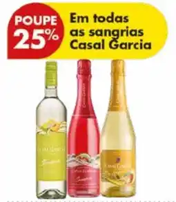 Pingo Doce Em todas as sangrias Casal Garcia promoção