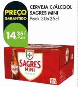 Pingo Doce Cerveja c/álcool sagres mini promoção