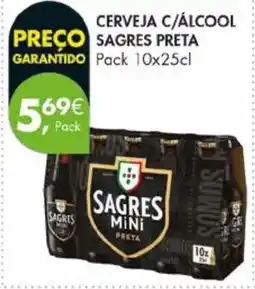Pingo Doce Cerveja c/álcool sagres preta promoção