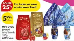 Pingo Doce Mini ovos lindor leite/sortido promoção