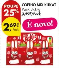 Pingo Doce Coelho mix kitkat promoção