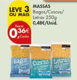 Pingo Doce Massas bagos/cuscus/ letras promoção