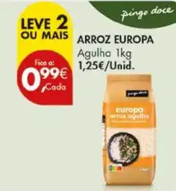 Pingo Doce Arroz europa agulha promoção