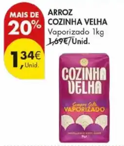 Pingo Doce Arroz cozinha velha vaporizado promoção
