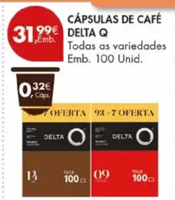 Pingo Doce Cápsulas de café delta Q promoção