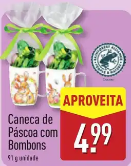 ALDI Caneca de Páscoa com Bombons promoção