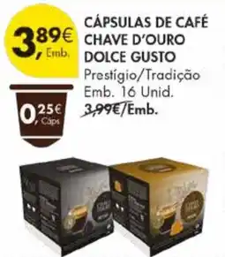 Pingo Doce Cápsulas de café chave d'ouro dolce gusto promoção