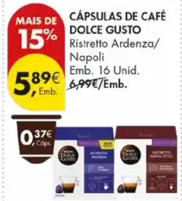 Pingo Doce Cápsulas de café dolce gusto promoção