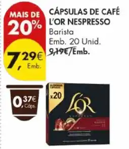 Pingo Doce Cápsulas de café l'or nespresso promoção