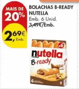 Pingo Doce Bolachas b-ready nutella promoção