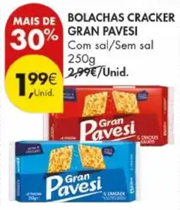 Pingo Doce Bolachas cracker gran pavesi promoção