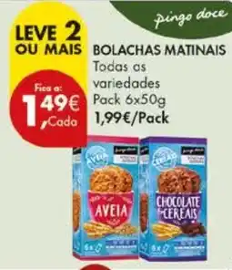 Pingo Doce Bolachas matinais promoção