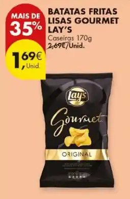 Pingo Doce Batatas fritas lisas gourmet lay's promoção