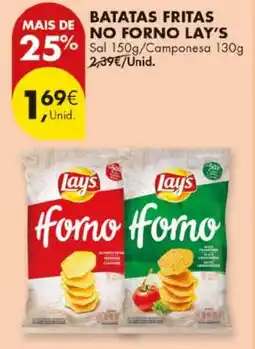 Pingo Doce Batatas fritas no forno lay's promoção