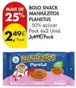 Pingo Doce Bolo snack manhazitos planetus promoção