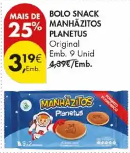 Pingo Doce Bolo snack manhãzitos planetus promoção