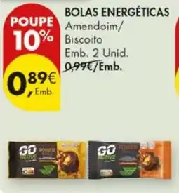 Pingo Doce Bolas energéticas amendoim/ biscoito promoção