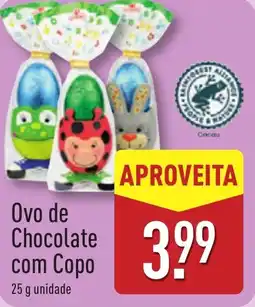 ALDI Ovo de Chocolate com Copo promoção