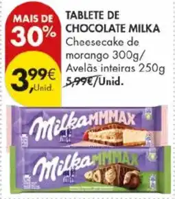Pingo Doce Tablete de chocolate milka promoção