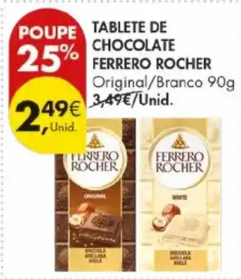 Tablete de chocolate ferrero rocher