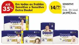 Pingo Doce Dodot sensitive T3 promoção