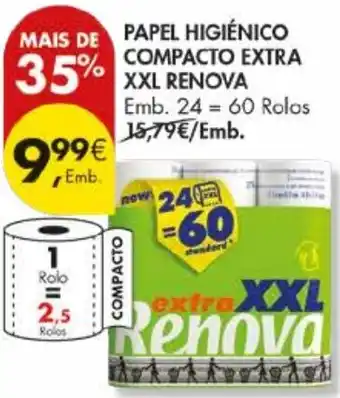 Pingo Doce Papel higiénico compacto extra xxl renova promoção