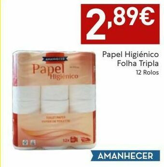 Papel higiênico amanhecer