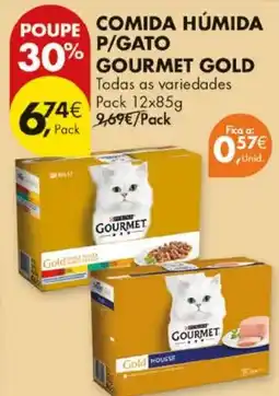 Pingo Doce Comida húmida p/gato gourmet gold promoção
