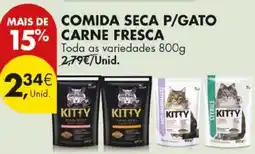 Pingo Doce Comida seca p/gato carne fresca toda as variedades promoção