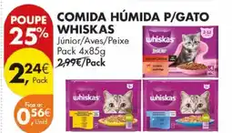 Pingo Doce Comida húmida p/gato whiskas promoção