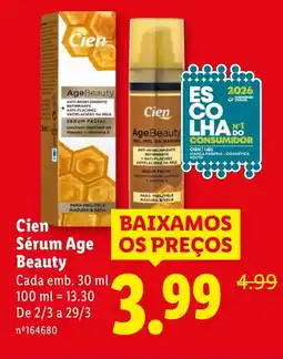 Lidl Cien Sérum Age Beauty promoção