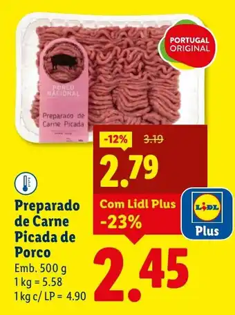 Preparado de Carne Picada Porco