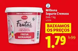Lidl Milbona Iogurte Cremoso promoção