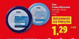 Lidl Cien Creme Hidratante Cada promoção