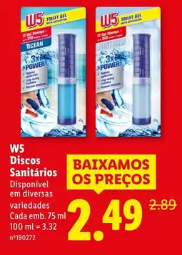 Lidl W5 Discos Sanitários promoção